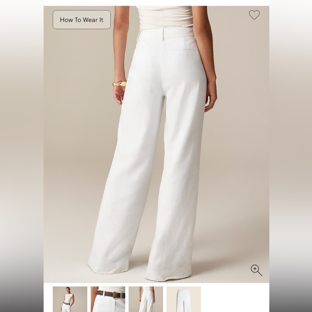 J. Crew Carolina Flare Wide Leg Pants in Sage Green - Picture 5 of 7